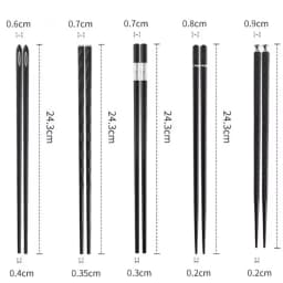 5 Pairs Japanese Chinese chopsticks Sushi Sticks Reusable Alloy Korean Chopsticks Set Healthy Alloy Tableware Palillos Chinos