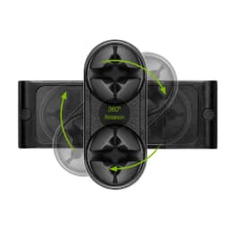 Universal Car Phone Holder Air Vent Holder Double Mount Clips 360 Rotation GPS Holder Stand Cradle for Samsung iPhone LG Xiaomi