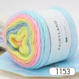 100g Rainbow Woollen Yarn New Soft Hand Woven Cake Yarn Hat Scarf Sweater Dyeing Crocheting Fancy Blend Yarn