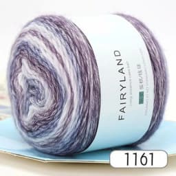 100g Rainbow Woollen Yarn New Soft Hand Woven Cake Yarn Hat Scarf Sweater Dyeing Crocheting Fancy Blend Yarn