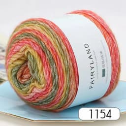 100g Rainbow Woollen Yarn New Soft Hand Woven Cake Yarn Hat Scarf Sweater Dyeing Crocheting Fancy Blend Yarn