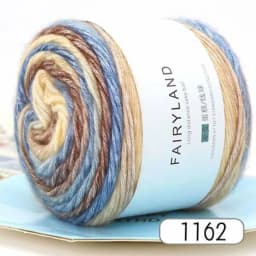 100g Rainbow Woollen Yarn New Soft Hand Woven Cake Yarn Hat Scarf Sweater Dyeing Crocheting Fancy Blend Yarn