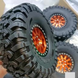RC 130MM 2.2" Rubber Rocks Tires for 1:10 RC Rock Crawler Axial SCX10 Canyon Trail 105Rims TRX4 TRX6 #8174