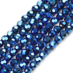 100pcs 4mm Faceted Round Austrian Crystal Plated Color Loose Bead For Jewelry Making DIY Bracelets Necklace Accessories