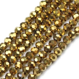 100pcs 4mm Faceted Round Austrian Crystal Plated Color Loose Bead For Jewelry Making DIY Bracelets Necklace Accessories