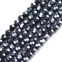 100pcs 4mm Faceted Round Austrian Crystal Plated Color Loose Bead For Jewelry Making DIY Bracelets Necklace Accessories