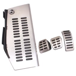 LHD Car Pad Foot Rest For Volkswagen Polo VW Golf 4 Bora Beetle RSi GTI R32 For Audi A3 SEAT Stainless Steel Pedal Pad