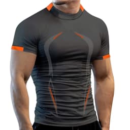 New Summer Gym Breathable T Shirt Men Quick Drying Jogging TShirt Men Training Tees Fitness Tops Running T-shirt