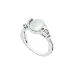 Twilight Saga Bella Silver Plated Opals Ring Fashion Simple Classic Movie Film Jewelry for Women Classic Finger Accessory