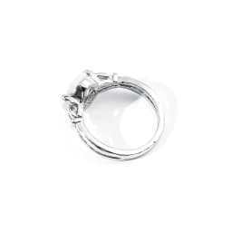 Twilight Saga Bella Silver Plated Opals Ring Fashion Simple Classic Movie Film Jewelry for Women Classic Finger Accessory