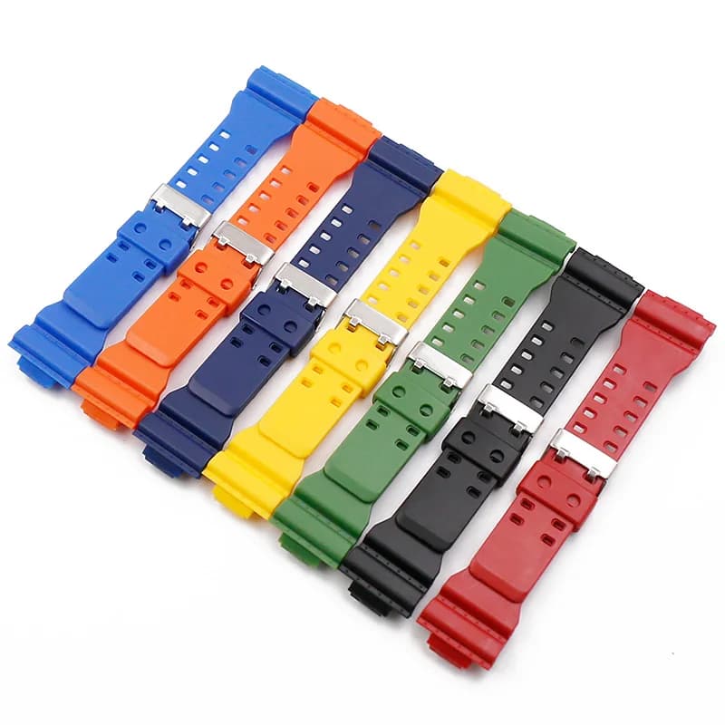 Multi Color Resin Strap for G-SHOCK GA-110GB GA-100 GD120 GA400 GA-700 Steel Buckle on PU Strap for Sports Watch