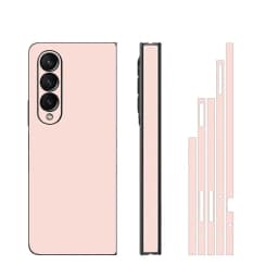 Plain Color Sticker for Samsung Galaxy Z Fold7 6 5 4 3 Back Screen Protector Hing Side Skin 3 in 1 Protective Film Fold4