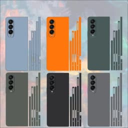 Plain Color Sticker for Samsung Galaxy Z Fold7 6 5 4 3 Back Screen Protector Hing Side Skin 3 in 1 Protective Film Fold4