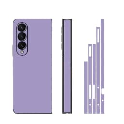 Plain Color Sticker for Samsung Galaxy Z Fold7 6 5 4 3 Back Screen Protector Hing Side Skin 3 in 1 Protective Film Fold4