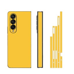 Plain Color Sticker for Samsung Galaxy Z Fold7 6 5 4 3 Back Screen Protector Hing Side Skin 3 in 1 Protective Film Fold4