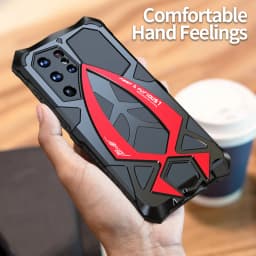 Luphie Rosdster Metal Armor Case for Galaxy S24 Ultra S23U S22U S21 Plus A72 A52 Military Grade Drop Protection Defender Cover