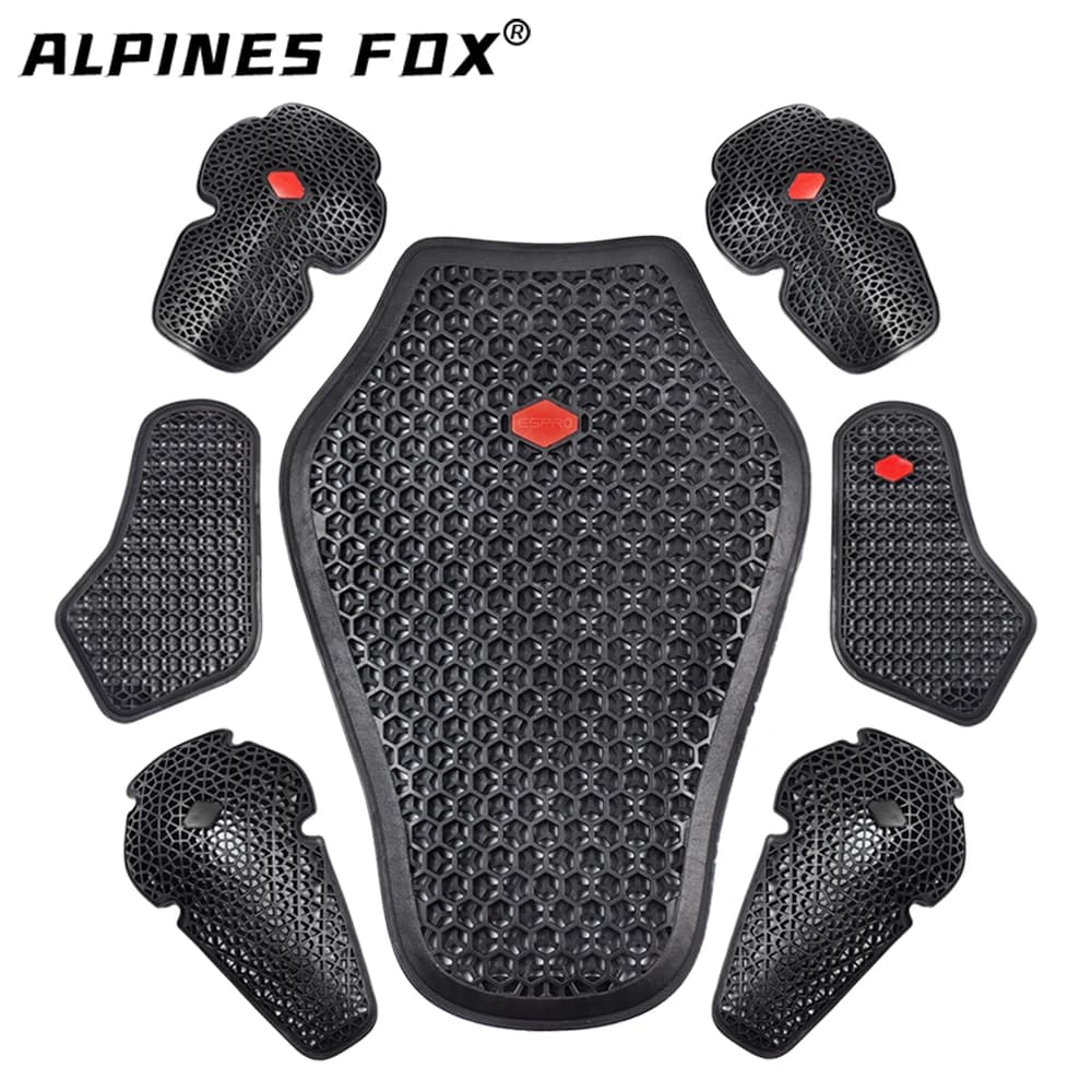 CE Approved Motorcycle Shoulder Elbow Back Protector Pad Universal Motorbike Chest Pads Soft Motorcycle Jacket Insert Armor