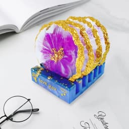 DM289 Irregular Shaped Resina Epoxy Transparente Coaster and Tray Molds Fruit Plate Cup Mat Moldes Silicona Resina Epoxi