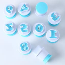 Baking pastry Mold letter fondant Cookie Cutter 26pcs Upper Lowercase Alphabet and 10pcs number cake decoration tools GYH