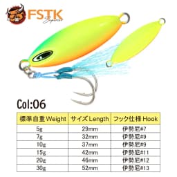 Metal Jig Fishing Lure Slow Pitch Jig 7 15 20 30G Rockfishing Slow Shore Metal Jig Ultra Jig Casting Jigging Lure Pesca