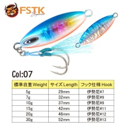 Metal Jig Fishing Lure Slow Pitch Jig 7 15 20 30G Rockfishing Slow Shore Metal Jig Ultra Jig Casting Jigging Lure Pesca