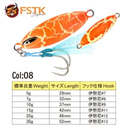 Metal Jig Fishing Lure Slow Pitch Jig 7 15 20 30G Rockfishing Slow Shore Metal Jig Ultra Jig Casting Jigging Lure Pesca