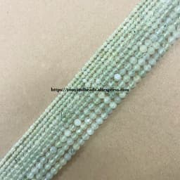 Semi-precious Stone 2 3 4MM Small Diamond Cuts Faceted A Grey Labradorite Round Loose Beads 15" Pick Size For Jewelry Making DIY