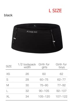 AONIJIE W8116 Woven Elastic Sports Waist Bag Pack Running Race Number Belt For Triathlon Marathon Cycling Mountaineering