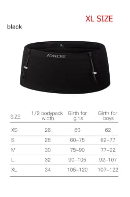 AONIJIE W8116 Woven Elastic Sports Waist Bag Pack Running Race Number Belt For Triathlon Marathon Cycling Mountaineering