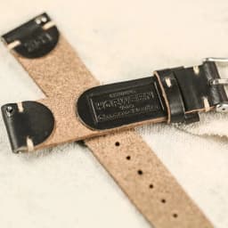 Horween US Chromexcel Leather Watch Bands Black Soft Wrap Handmade Leather Straps 18mm 20mm 22mm
