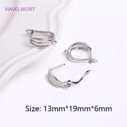 Trendy 18K Gold Plated Earring Clasps Gold Earrings Earwires Brass Earring Hook Findings DIY Jewelry Accessories Wholesale
