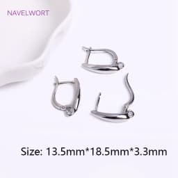 Trendy 18K Gold Plated Earring Clasps Gold Earrings Earwires Brass Earring Hook Findings DIY Jewelry Accessories Wholesale