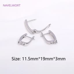 Trendy 18K Gold Plated Earring Clasps Gold Earrings Earwires Brass Earring Hook Findings DIY Jewelry Accessories Wholesale