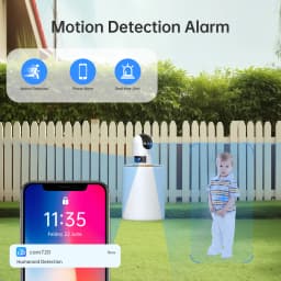 JOOAN 4K 8MP Wifi PTZ Camera Outdoor Dual Screen 5X Zoom Home Security IP Camera Color Night Vision CCTV Video Surveillance