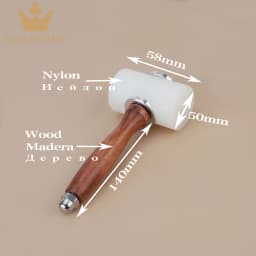 Leather Craft Carving Hammer Cowhide Punch Cutting Sewing DIY Working Saddle Making Tools Leather Craft Tools and Supplies Kits