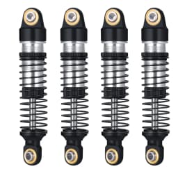 YEAHRUN 4PCS Aluminum Shocks Absorbers Damper for 1/18 RC Crawler TRX4M TRX-4M Bronco Defender K10 F150 Upgrade Parts