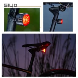 GIYO Bicycle Smart Taillight Rechargeable 6 Modes Waterproof LED GL09S Smart Brake Sensing Rear Light Cycling Seatpost Taillight