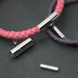 5Set 1.5 2 2.5 3 4 5 6mm Strong Barrel Leather Cord Ends Caps End Clasps Fasteners For DIY Bracelet Jewelry Making Finding HK114