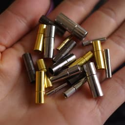 5Set 1.5 2 2.5 3 4 5 6mm Strong Barrel Leather Cord Ends Caps End Clasps Fasteners For DIY Bracelet Jewelry Making Finding HK114