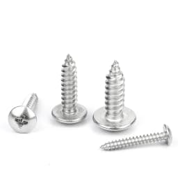 NINDEJIN Cross Truss Head Self Tapping Screws M2.6 M3 M3.5 M4 M5 M6 Nickel Plated Phillips Mushroom Head Tapping Wood Screw