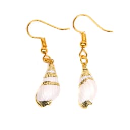 New In Natural Shell Sea Scallop Drop Earrings Boho Shell Drop Earrings for Women Femal Sea Beach Earrings Summer Jewelry Gifts