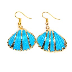 New In Natural Shell Sea Scallop Drop Earrings Boho Shell Drop Earrings for Women Femal Sea Beach Earrings Summer Jewelry Gifts