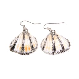 New In Natural Shell Sea Scallop Drop Earrings Boho Shell Drop Earrings for Women Femal Sea Beach Earrings Summer Jewelry Gifts