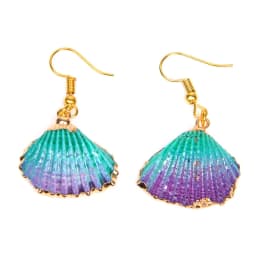 New In Natural Shell Sea Scallop Drop Earrings Boho Shell Drop Earrings for Women Femal Sea Beach Earrings Summer Jewelry Gifts