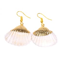 New In Natural Shell Sea Scallop Drop Earrings Boho Shell Drop Earrings for Women Femal Sea Beach Earrings Summer Jewelry Gifts