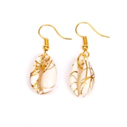 New In Natural Shell Sea Scallop Drop Earrings Boho Shell Drop Earrings for Women Femal Sea Beach Earrings Summer Jewelry Gifts