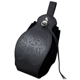 Medieval Viking Money Pouch Bag Cosplay Hangable Belt Waist Bag Unisex Leather Drawstring Bag Coin Purse Party Accessories Prop