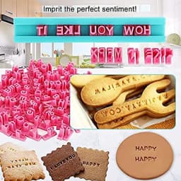 DIY1 Set Ceramic Art Alphanumeric Letters Polymer Clay Stamping Stamps Embossing Die Seals Embossing Clay Tools