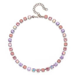 8mm Crystal Colorful Claw Setting Necklace For Women Winter Sweater Choker Accessory Diiamond Jewelry