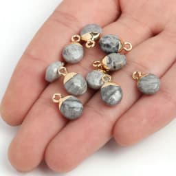 14x8mm Faceted Natural Stone Charm Pendant Agate Jade Quartz Women Jewelry Making for DIY Necklace Accessories 1pcs